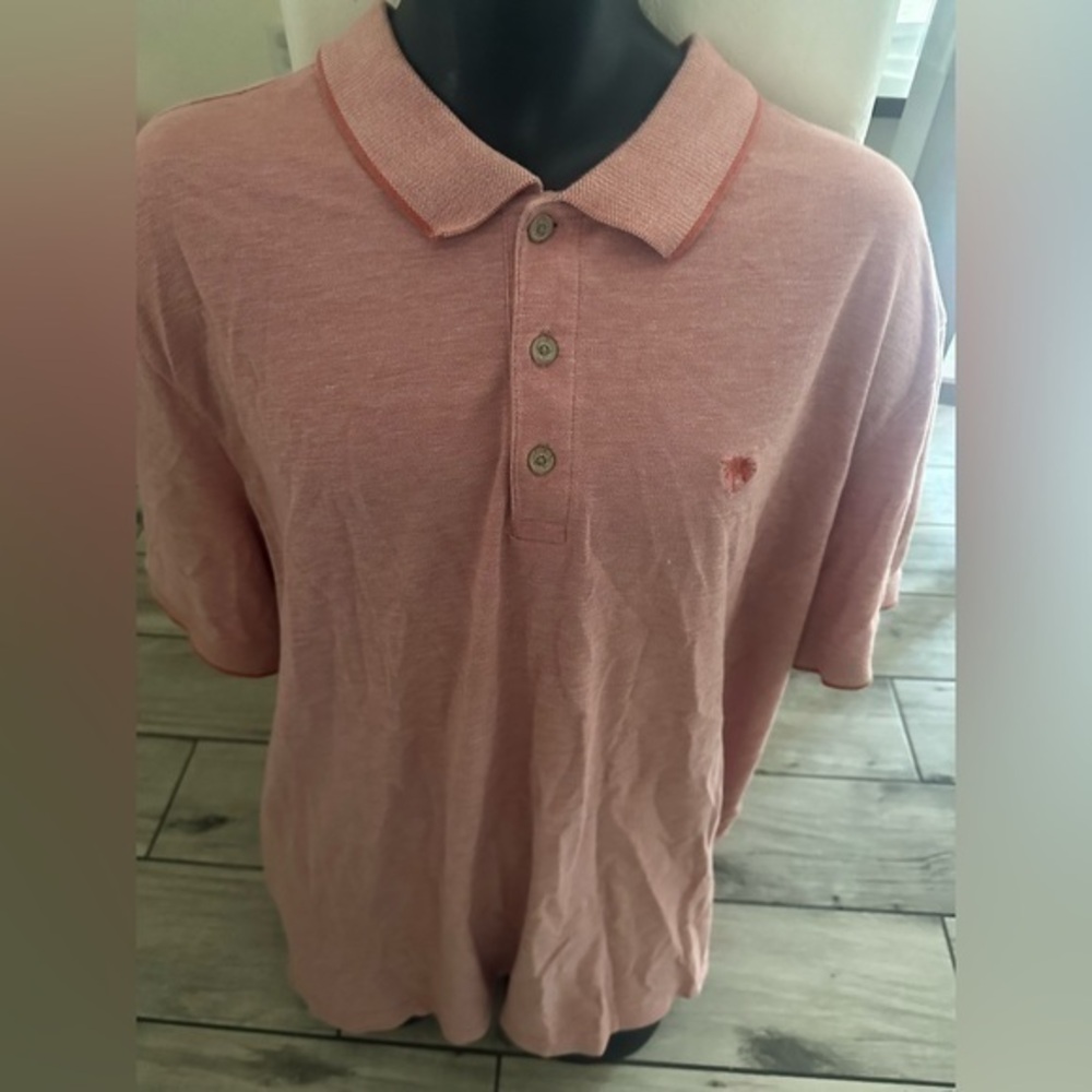 Men’s used red Pebble Beach polo golf shirt size XXL 2XL